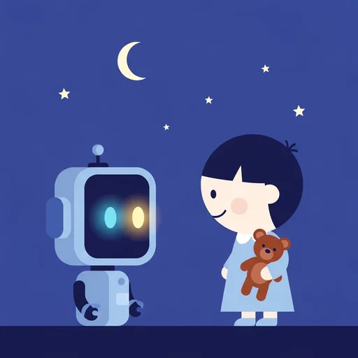 Rulle, the Little Night Robot
