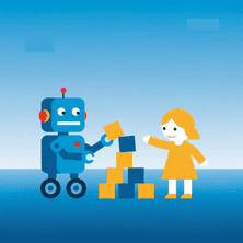 Kleiner Roboter Pip von Geschichtenbot