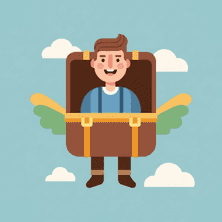 Der fliegende Koffer von H.C. Andersen