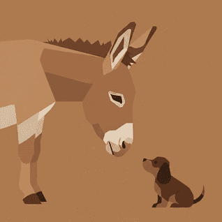 Der Esel und der Schoßhund von Äsop