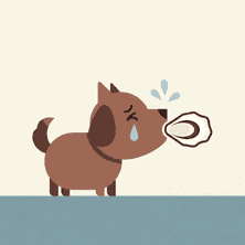 Der Hund und die Auster von Äsop