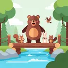 Bruno construye un puente