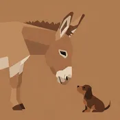 El Asno y el Perrito Faldero