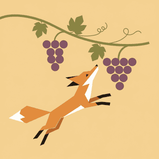 La zorra y las uvas por Esopo