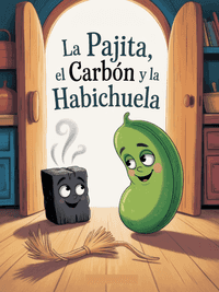 La pajita, el carbón y la habichuela por Hermanos Grimm
