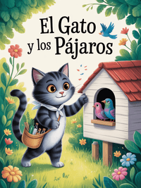 El gato y los pájaros por Esopo