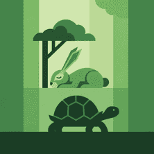 La liebre y la tortuga