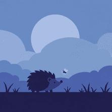 Prairie au Clair de Lune par Contebot