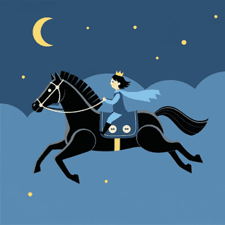 Le Cheval d'Ébène par Les Mille et Une Nuits