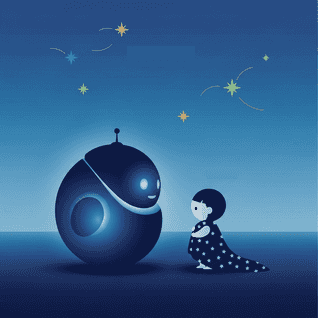 Bonne Nuit Petit Robot par Contebot