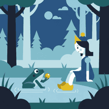 Le Prince Grenouille par Frères Grimm