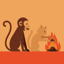 Le Singe et le Chat