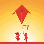 Piros papírsárkány