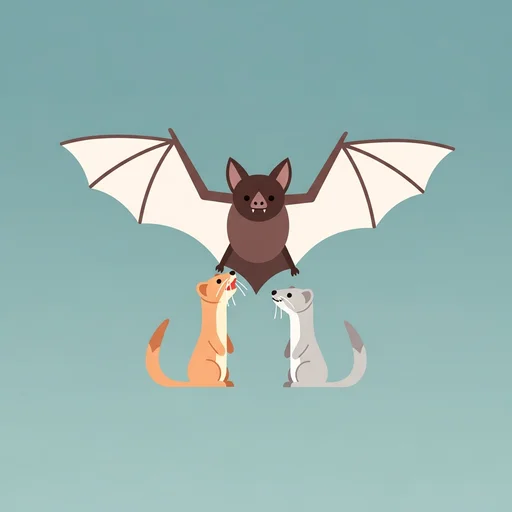 A denevér és a menyétek