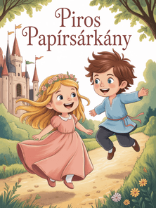 Piros papírsárkány szerző: Mesebot