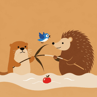 Apel di Sungai Kecil oleh Ceritabot