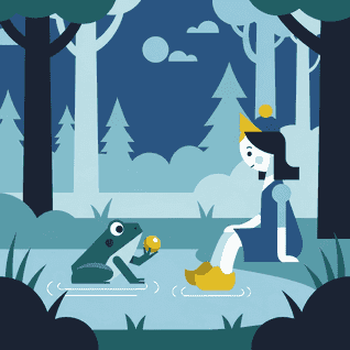 Pangeran Katak oleh Saudara Grimm