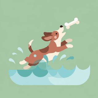 Anjing dan Bayangannya oleh Aesop