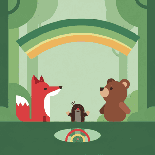 Randi i tęcza autor Bajkobot