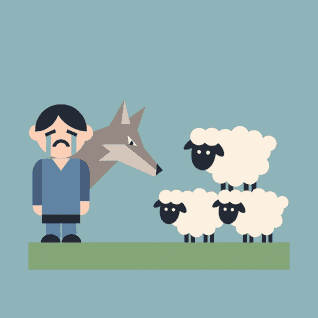 The Shepherd Boy and the Wolf by Aesop