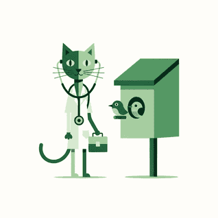 The Cat and the Birds by Aesop