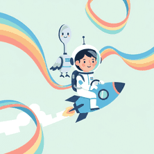 Blue Rocket Day by Storybot