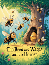 The Bees and Wasps, and the Hornet by Aesop