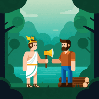 Mercury and the Woodman by Aesop
