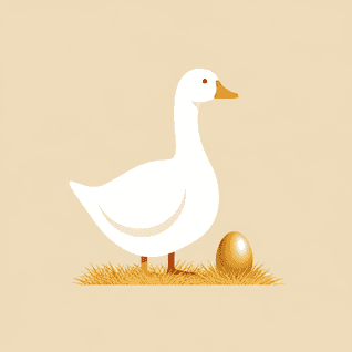 Gåsen som lade guldägg av Aisopos