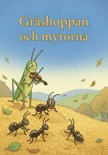 Gräshoppan och myrorna av Aisopos