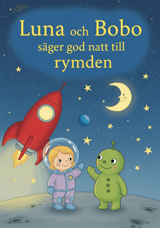Luna och Bobo säger god natt till rymden av Sagobot