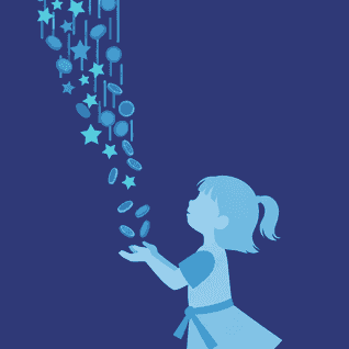 Stjärnpengarna av Bröderna Grimm