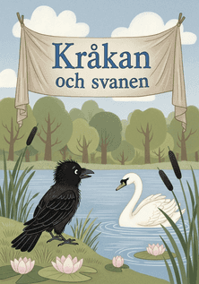 Kråkan och svanen av Aisopos