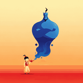 Aladdin och den magiska lampan av Tusen och en natt