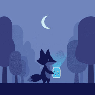 Månskensfärd i skogen av Sagobot