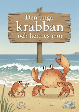 Den unga krabban och hennes mor av Aisopos